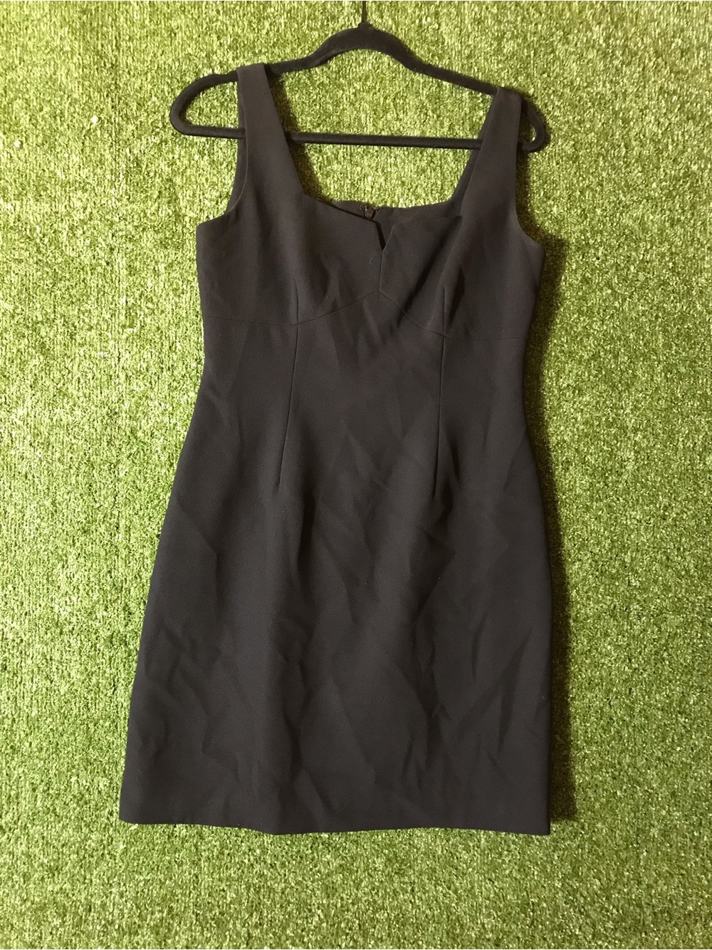 BCBG Little Black Square-Neck Mini Dress